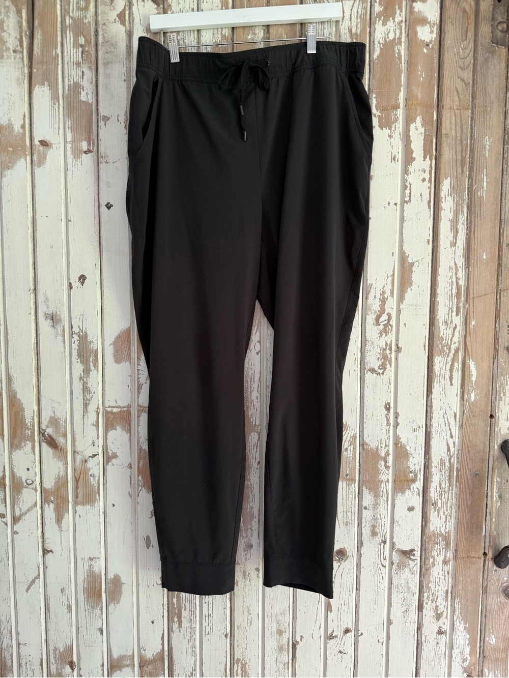 Eddie Bauer Women’s Black Drawstring Jogger Pants, Lounge, Travel, Size XL Tall